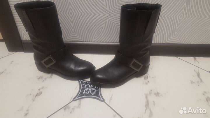 Полусапожки кожа