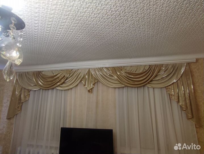 Шторы с ламбрекеном бу
