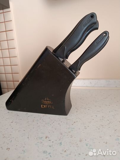 Набор ножей с подставкой, кружка Дулево