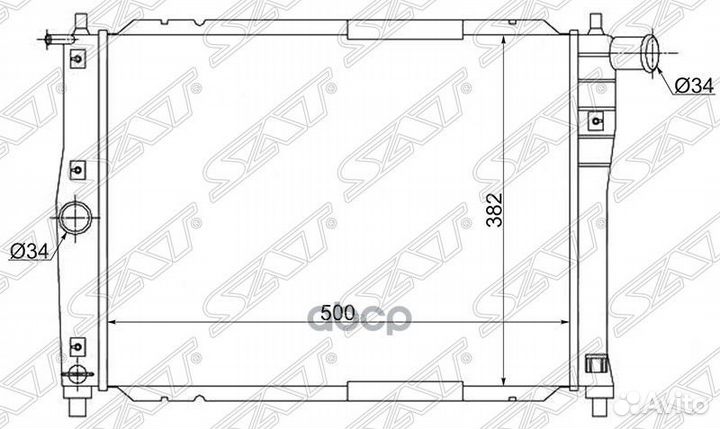 Радиатор Chevrolet Lanos 05-09 / Daewoo Lanos
