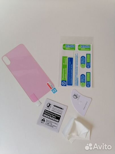 Защитная пленка броня на заднюю панель iPhone X