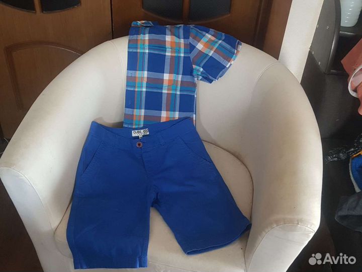 Шорты и рубашки для мальчиков б/у в отличном состо