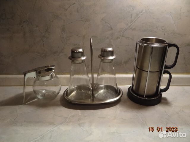 Соусница-маслёнка двойная с дозатором