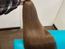 Волосы премиум 80 см русые натуральные
