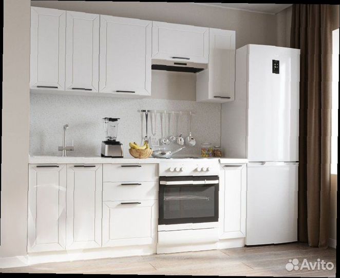 Кухонный гарнитур белый модульный новый