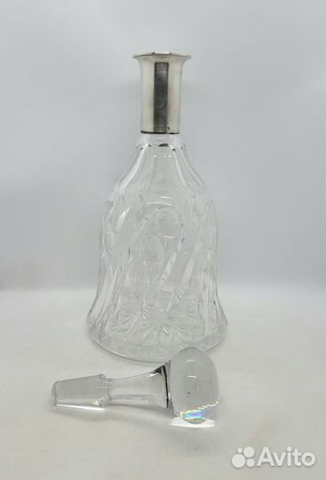 Графин хрустальный с серебром