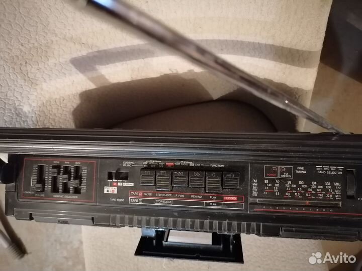 Дубль кассетная стереомагнитола sharp