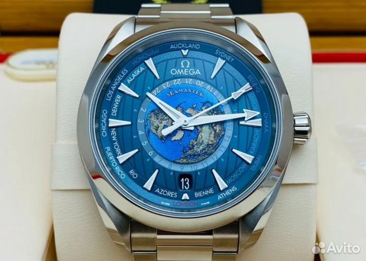 Часы Omega Seamaster Worldtimer Summer Blue