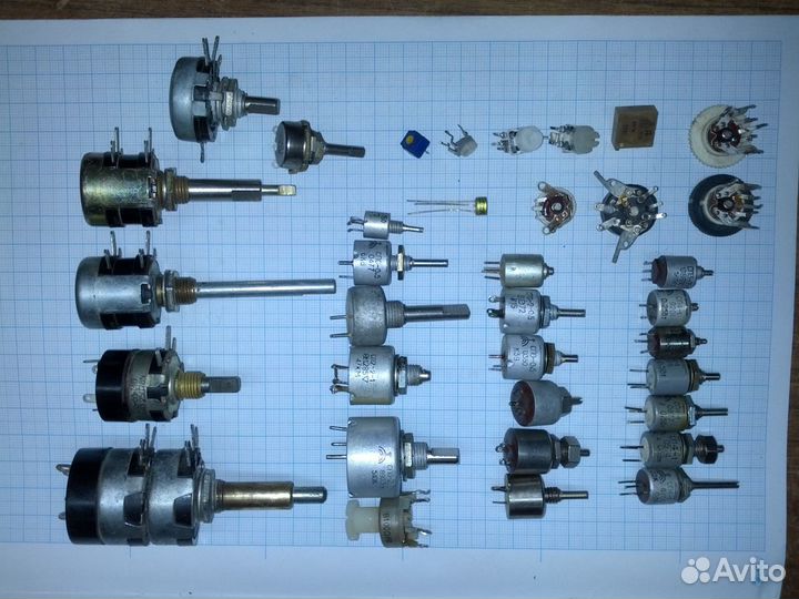 Переменный, подстроечный резистор, микросхемы СССР