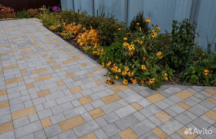 Камень тротуарный старый город Стандарт Серый