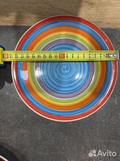 Тарелки цветные