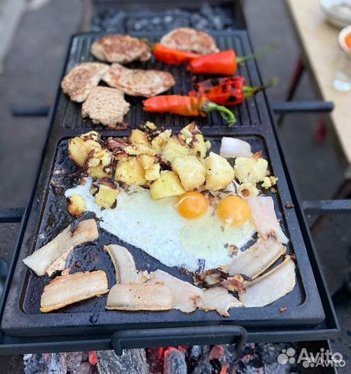 Камень для мангала гриль/выемка 50х30х3