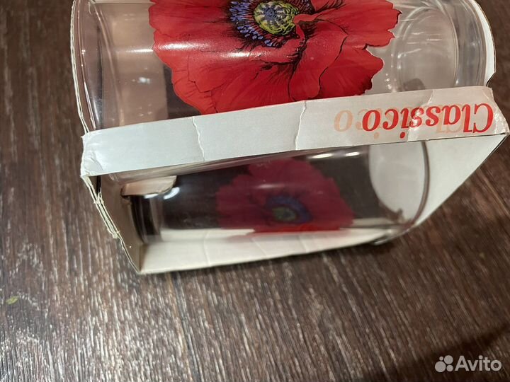 Набор стаканов 6 шт Алые маки 200 мл