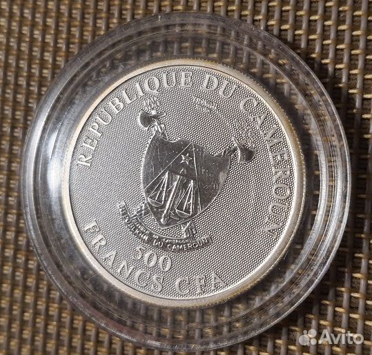 500 франков серебро рак тираж 3000 шт сертификат