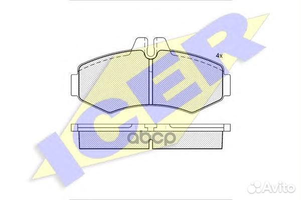 141288 колодки дисковые MB Vito 2.0i/2.3i/2.2C
