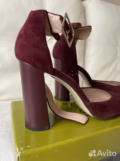 Туфли босоножки натуральная замша