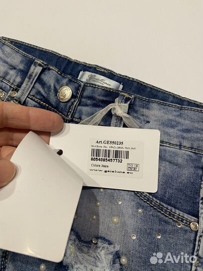 Шорты джинсовые для малышки Gaialuna 18 мес