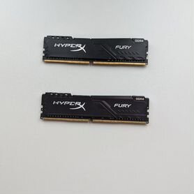 Озу Kingston HyperX fury Black 3600гц 16 гб DDR4