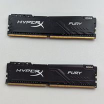 Озу Kingston HyperX fury Black 3600гц 16 гб DDR4