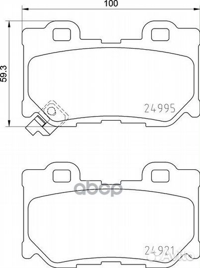 Колодки тормозные дисковые зад (PF-2557) NP