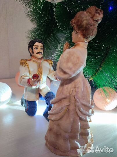 Свадебная композиция из ваты