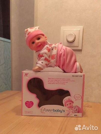 Новые Куклы; пупс, ползающий малыш