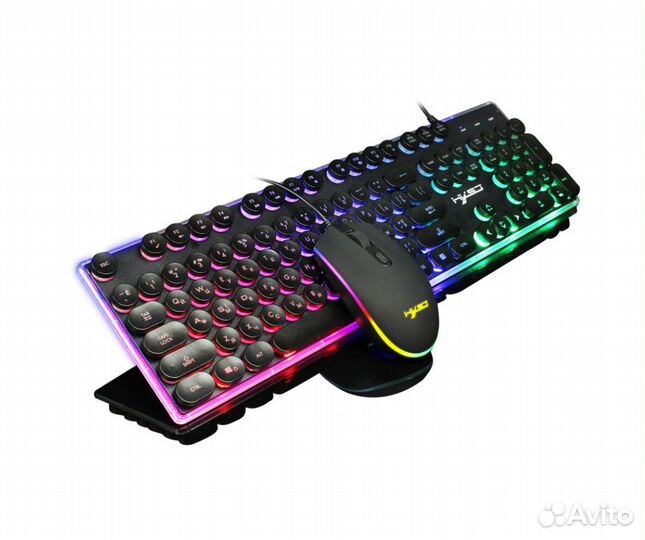Игровой набор: клавиатура и мышь V300 RGB