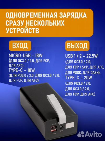 Портативный аккумулятор Hoco J86 40000мАч