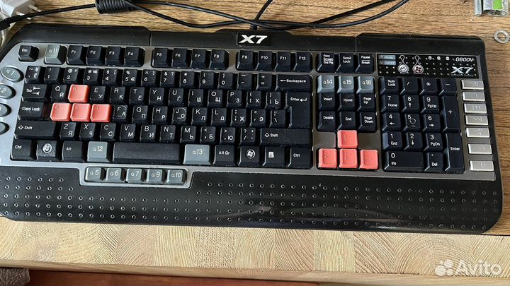 Клавиатура игровая A4tech X7-G800V Black USB