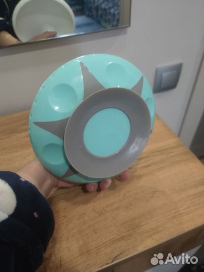 Тарелка детская с подогревом на присоске