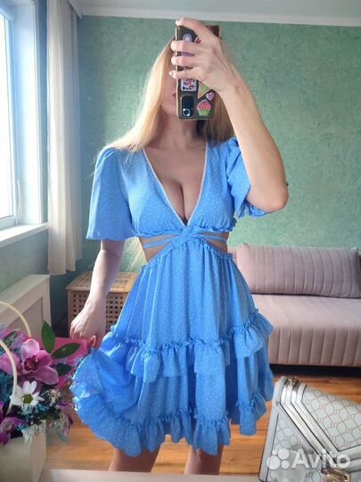 Новое платье Toptop Zara ASOS в горошек