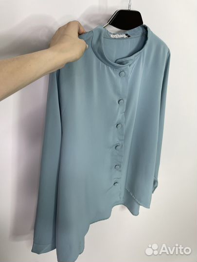 Блузка hazina(XL) голубая