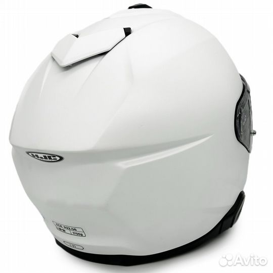 Мотошлем HJC I-71 semi flat pearl white