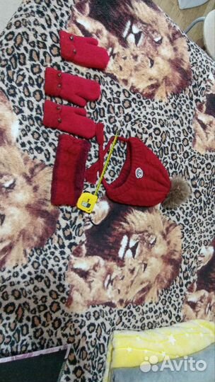 Шапка и снуд+ варежки