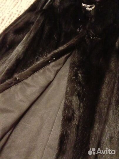 Шуба норковая 42 44 черная