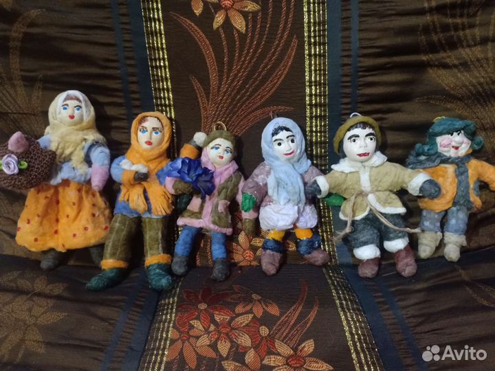 Ватные елочные игрушки