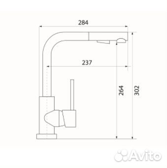 Смеситель для кухни Longran Impact LM2182 - 54