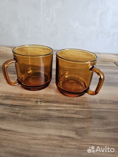 Набор из 2 небольших оранжевых кружек