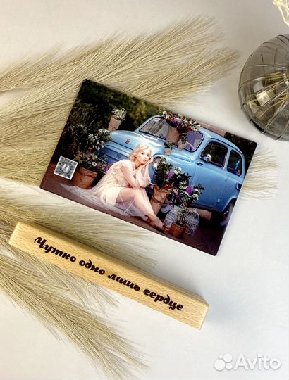 Индивидуальный подарок / Ваше фото с видео на оргстекле