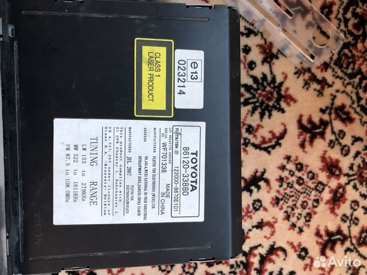 Магнитола toyota camry 40