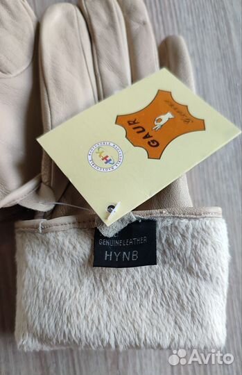 Перчатки новые кожаные