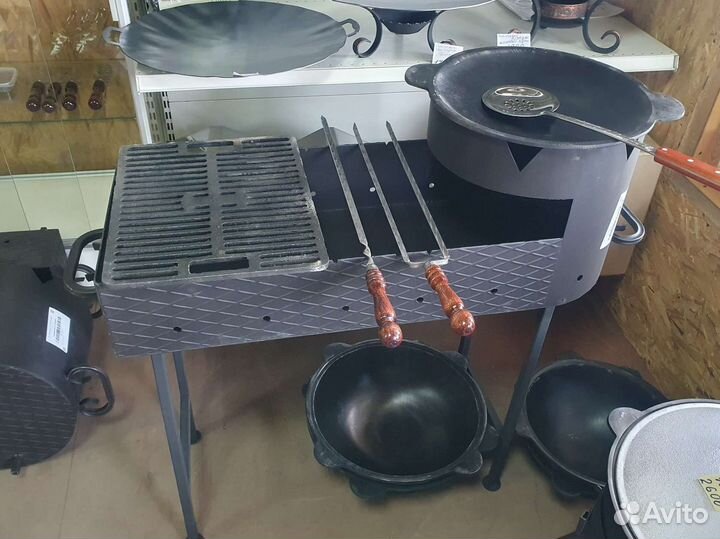 Мангал с печкой под казан Узбекский