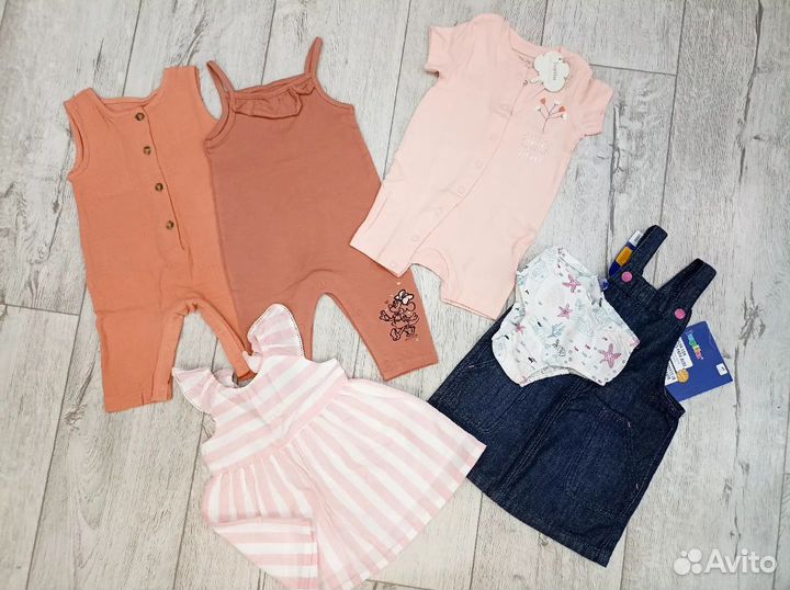 Новые Песочник/Сарафан/Комбез для девочки 62/68