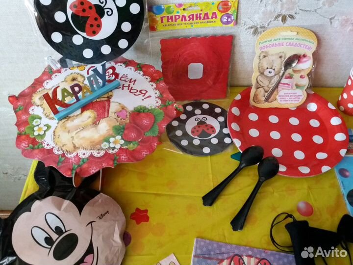 Атрибутика в стиле Микки Мауса. Годовасие