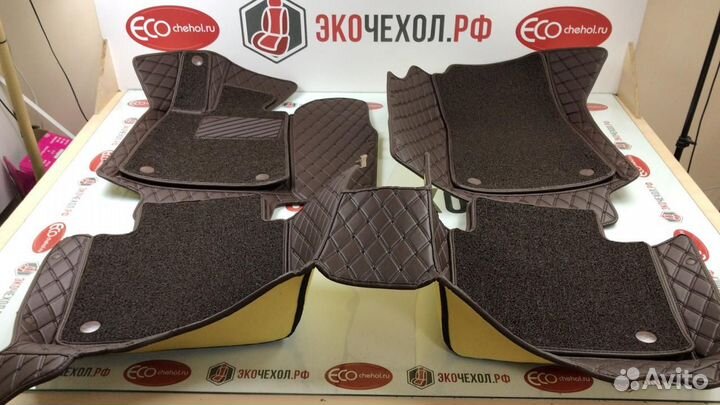 3D Коврики Skoda из Экокожи