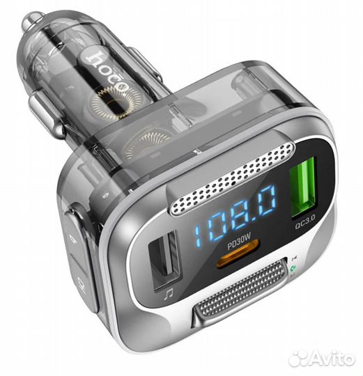 FM трансмитер с bluetooth Hoco E75 Bravery PD30W+Q