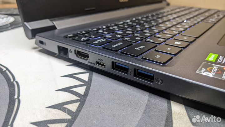 Игровой Acer. AMD Ryzen 5 5500U + RTX 3050Ti