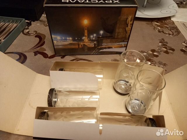 Набор стаканов хрустальных на 12 персон