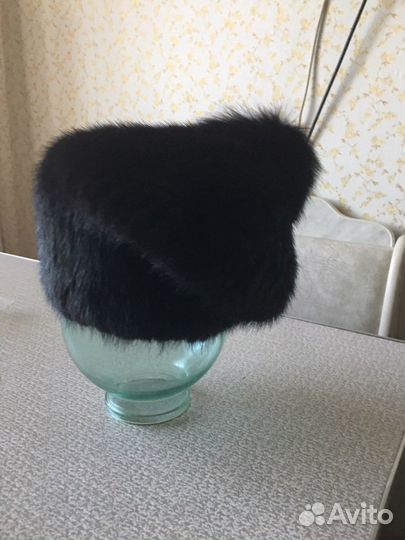 Шапка вязанная норка