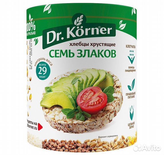 Хлебцы Доктор Корнер (Dr.Korner) 7 злаков 100г